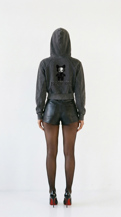 Baddie Crop Hoodie — detail