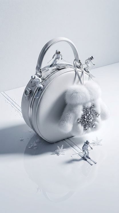 Crystal Charm in White — styled