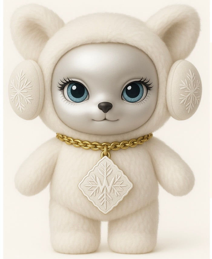 Divine, the white snow fox