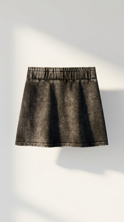 Women's Mineral Wash Mini Skirt — back