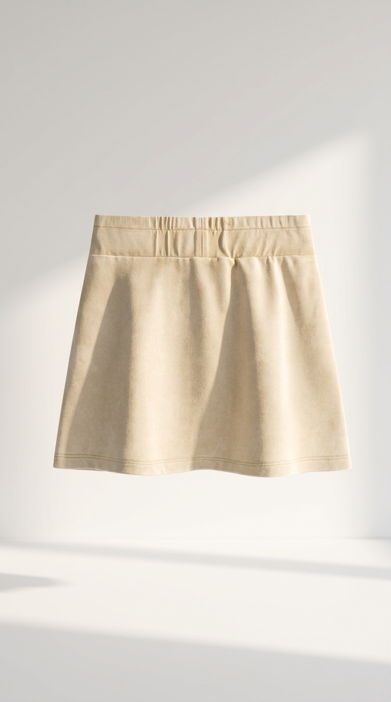 Women's Mineral Wash Mini Skirt in Light Apricot