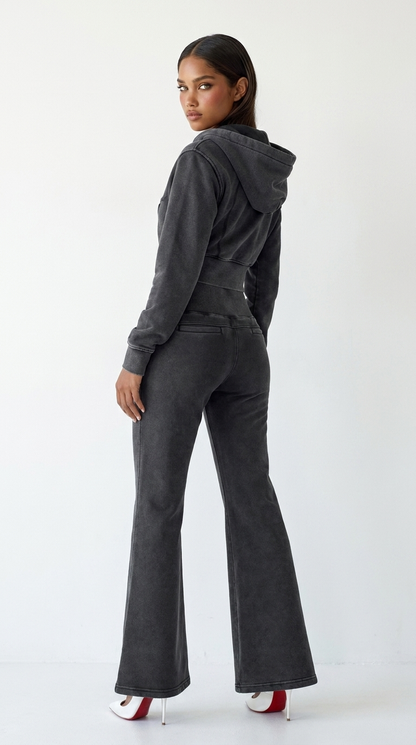 Glacier Pants — back, styled with the Glacier Hoodie