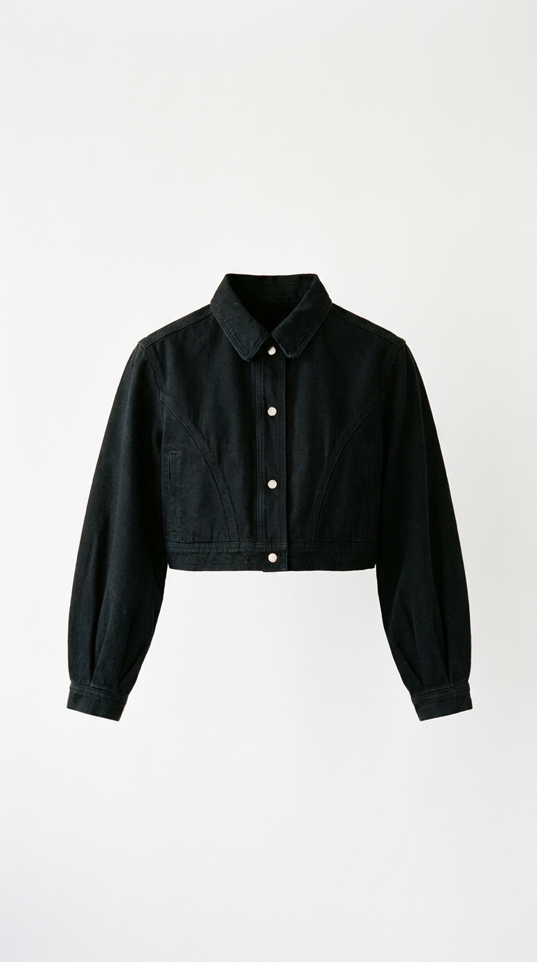 The Baddie Denim Jacket, product front
