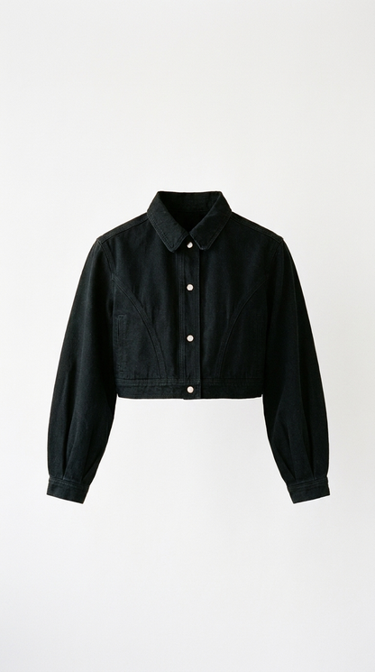 The Baddie Denim Jacket, product front