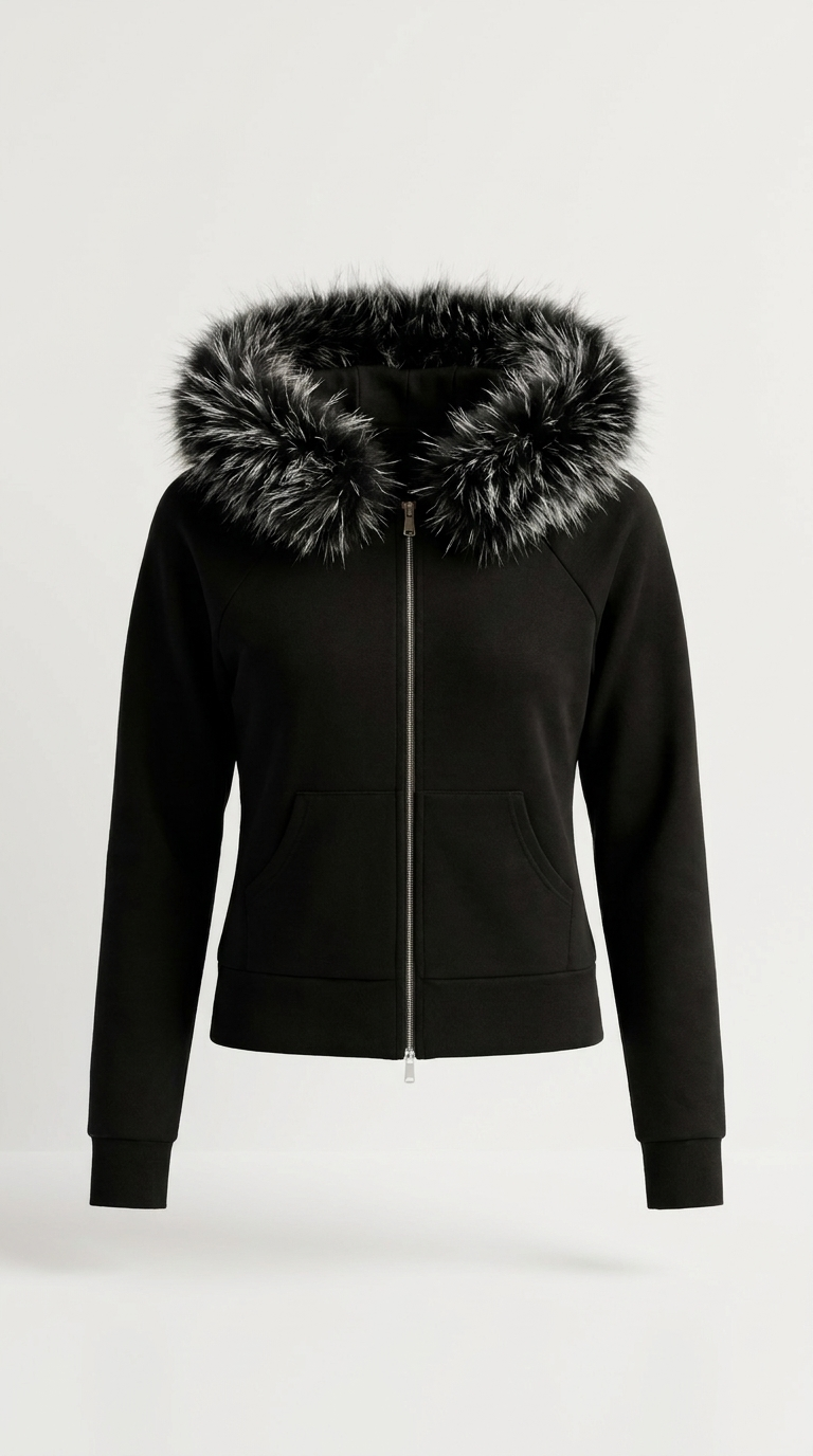 The Baddie Fur Hoodie, product front