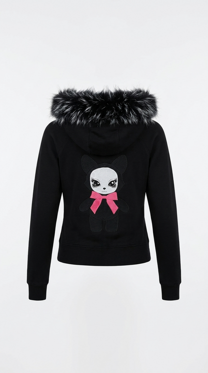 The Baddie Fur Hoodie, product back