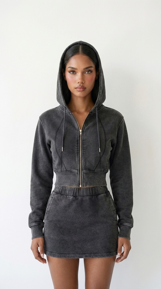 Divine Crop Hoodie