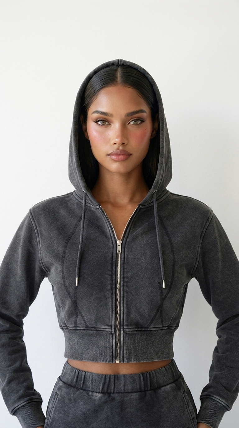 Divine Crop Hoodie