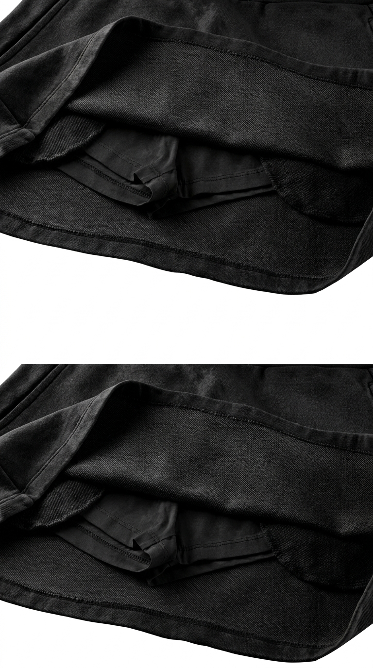 Women's Mineral Wash Mini Skirt in Black — detail