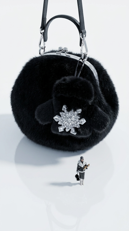 Crystal Charm in Black — styled