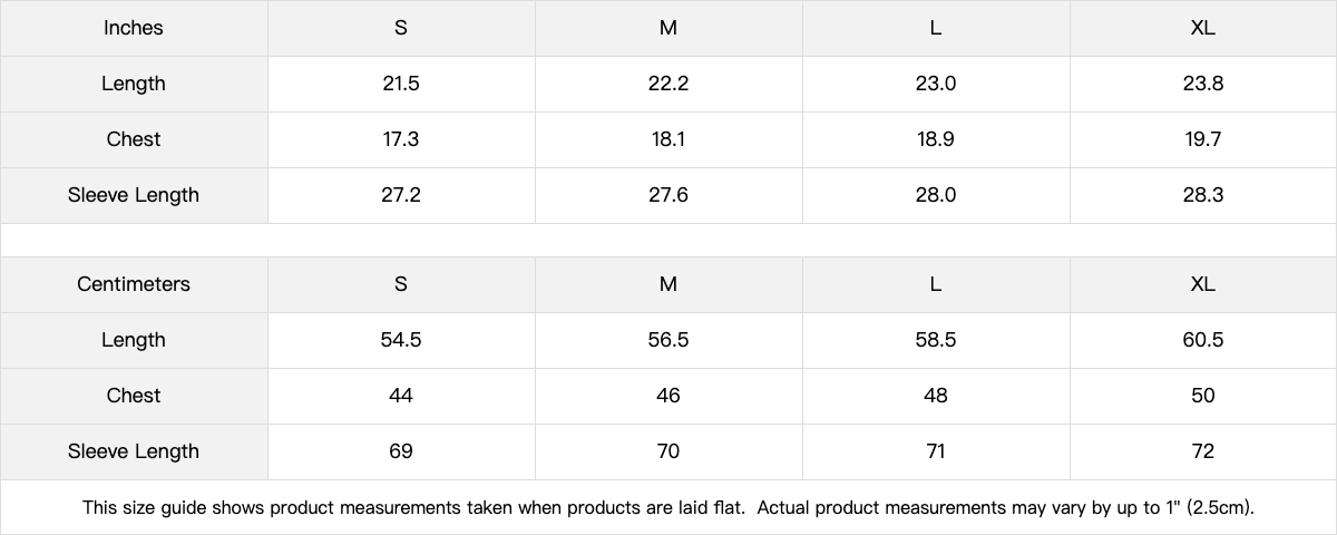 The Baddie Fur Hoodie size chart