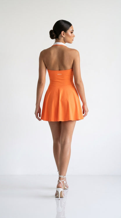 Court Dress in Orange — back