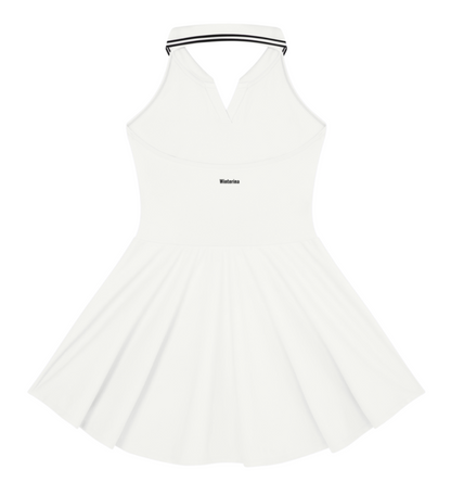 Court Dress in White — back