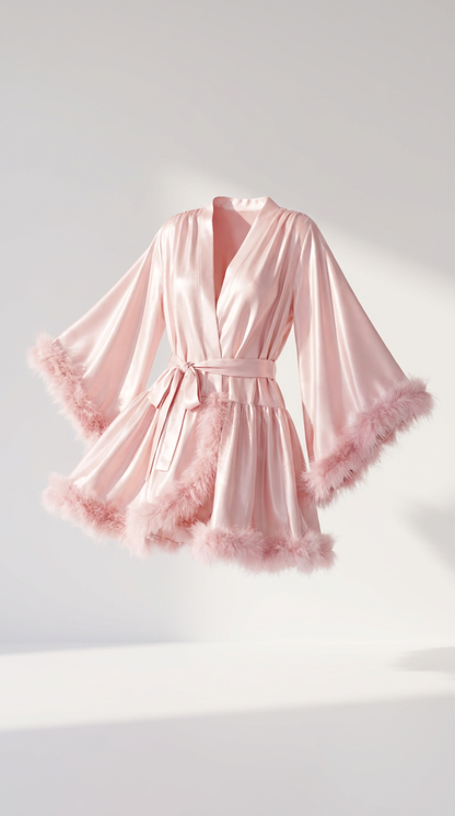 Silky & Fur Robe