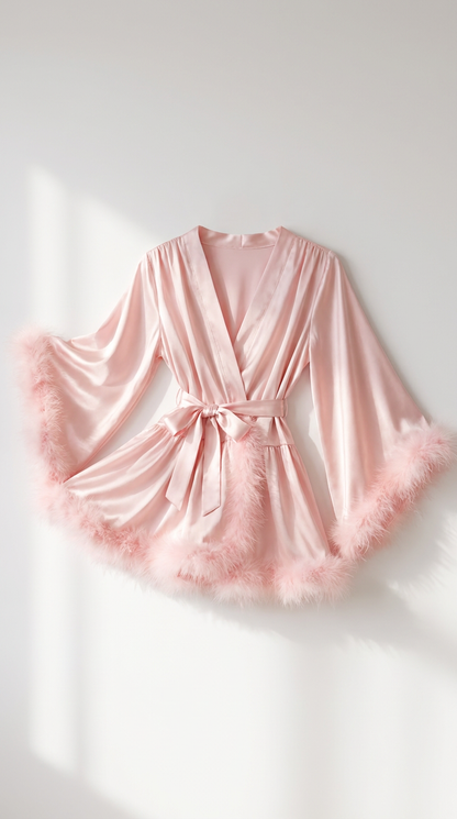 Silky & Fur Robe