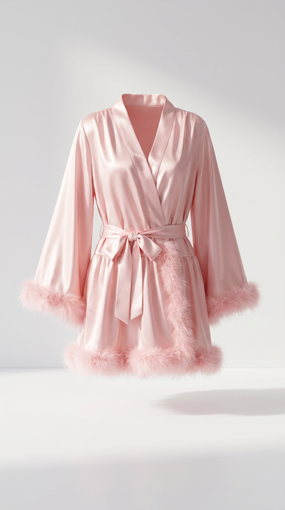 Silky & Fur Robe