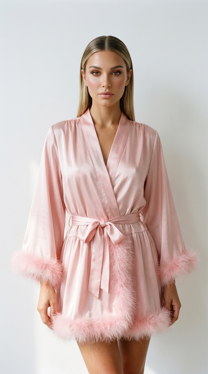 Silky & Fur Robe