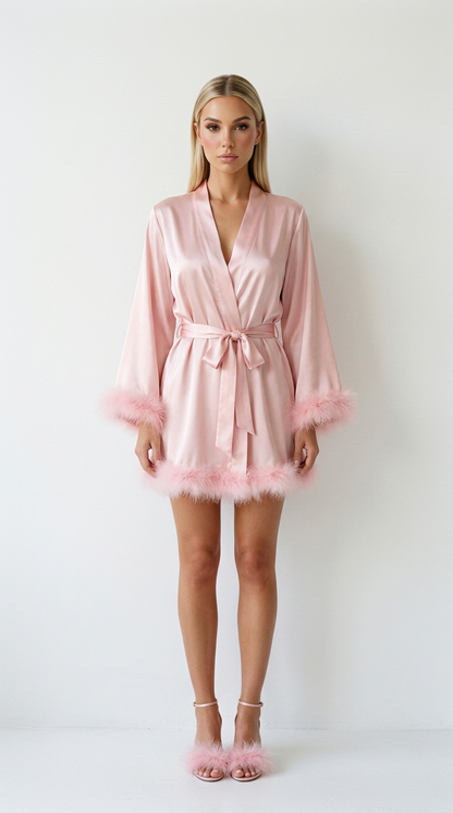 Silky & Fur Robe
