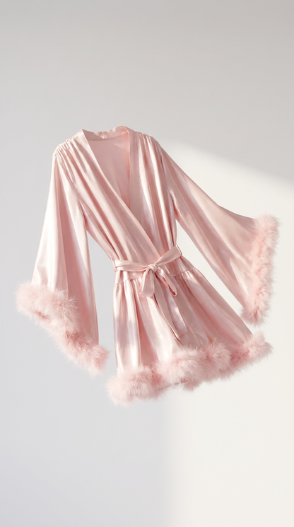 Silky & Fur Robe