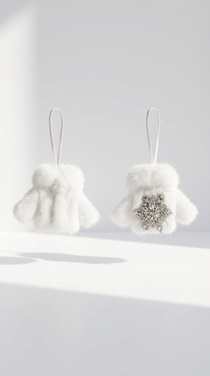 Crystal Charm in White